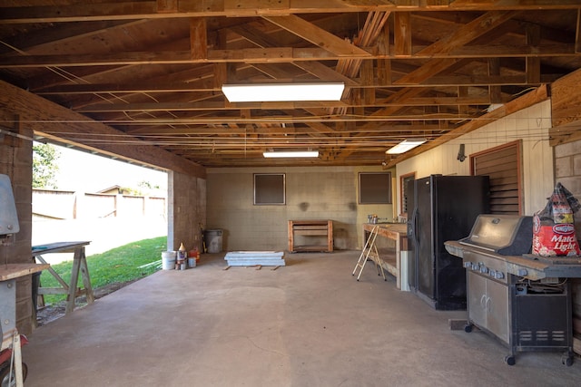 misc room featuring concrete floors