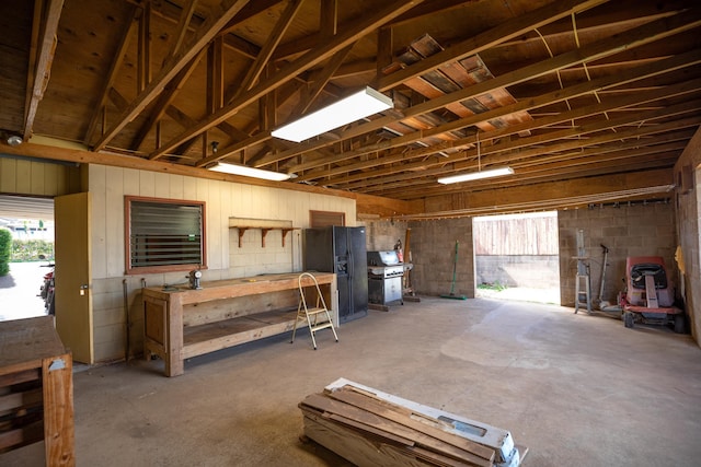 miscellaneous room featuring concrete floors