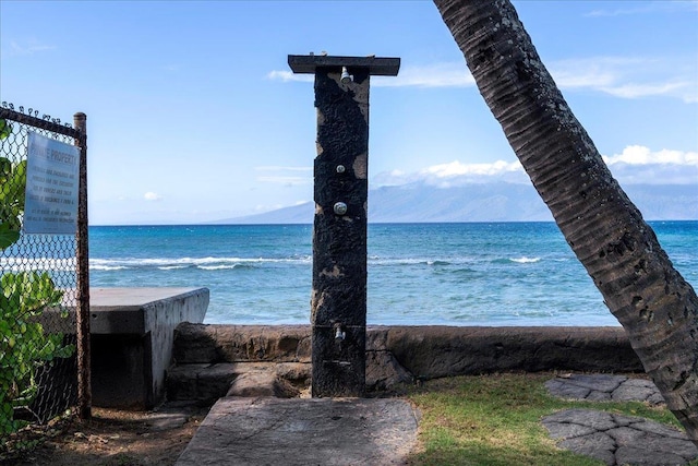 view of water feature