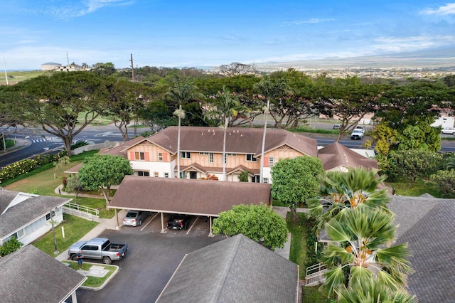 birds eye view of property featuring a residential view