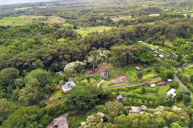 70 N Lanikai Pl, Haiku, HI 96708 - aerial view of property and surrounding area featuring a heavily wooded area
