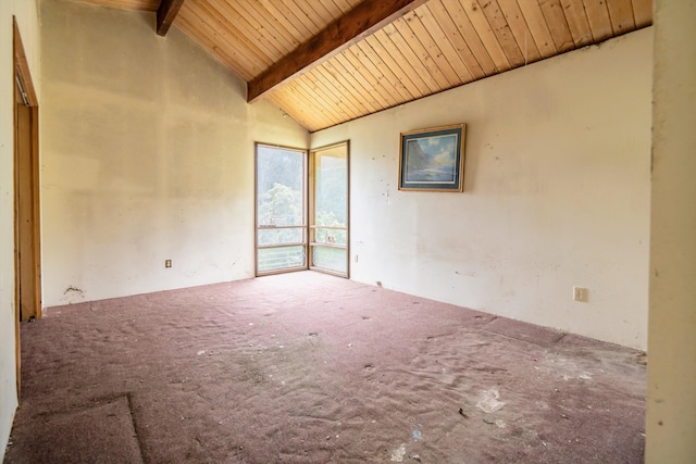 70 N Lanikai Pl, Haiku, HI 96708 - empty room with carpet floors and wooden ceiling