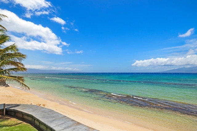 property view of water with a view of the beach