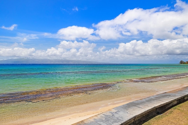 water view with a beach view