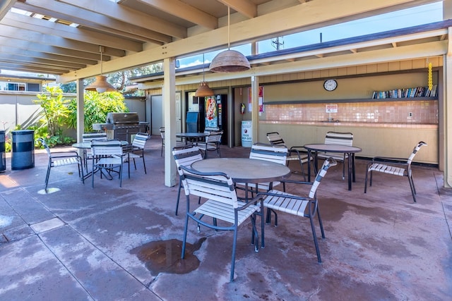 view of patio / terrace with area for grilling