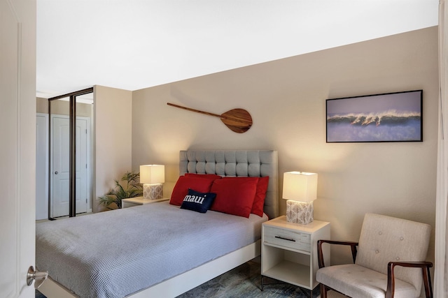 bedroom featuring a closet