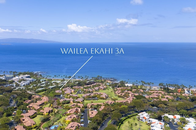 3300 Wailea Alanui St Unit 3A, Kihei, HI 96753 - aerial overview of property's location featuring a large body of water and nearby suburban area