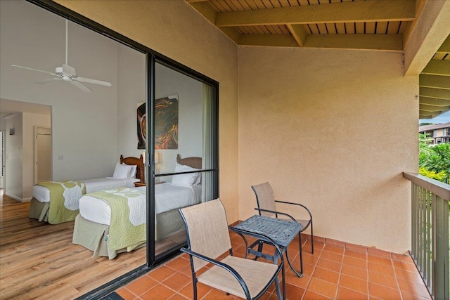 3300 Wailea Alanui St Unit 3A, Kihei, HI 96753 - balcony featuring ceiling fan