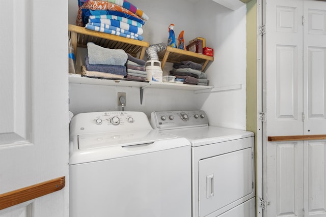 laundry area featuring separate washer and dryer