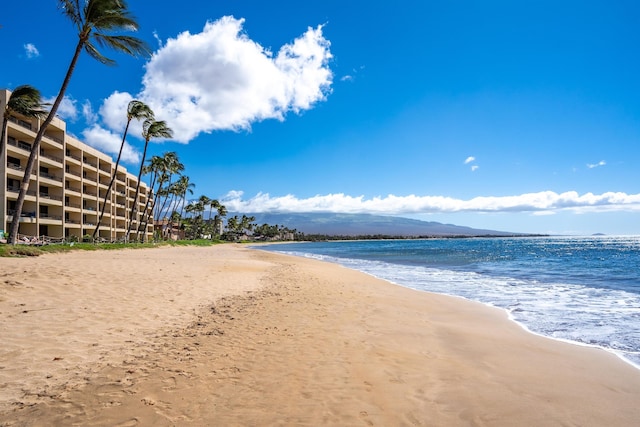 water view with a beach view