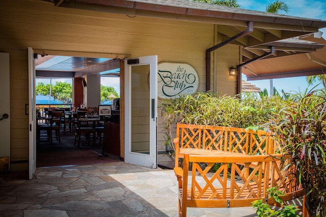 view of patio featuring outdoor dining space