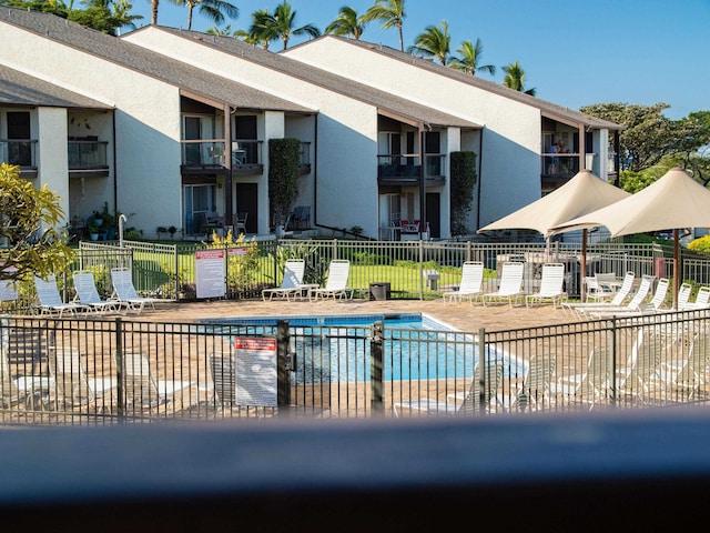 view of pool