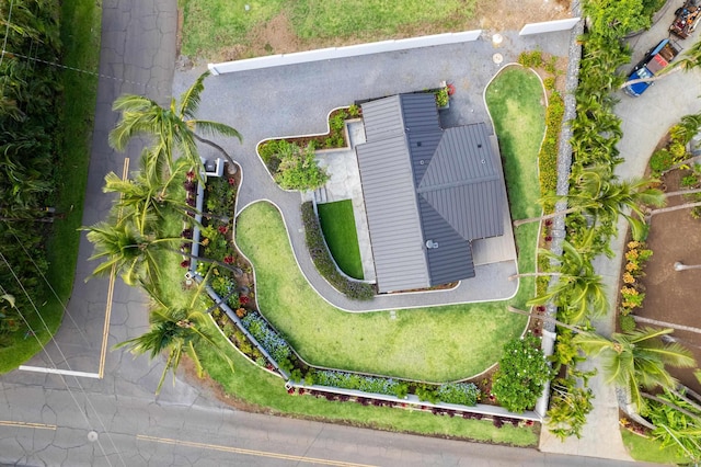 view from above of property