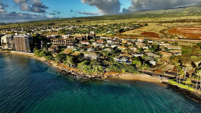 11 Piina Pl, Lahaina, HI 96761 - aerial view of property and surrounding area with a water and mountain view