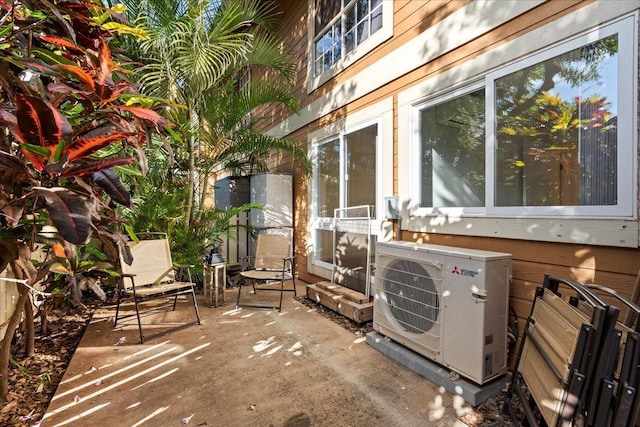 view of patio / terrace with ac unit