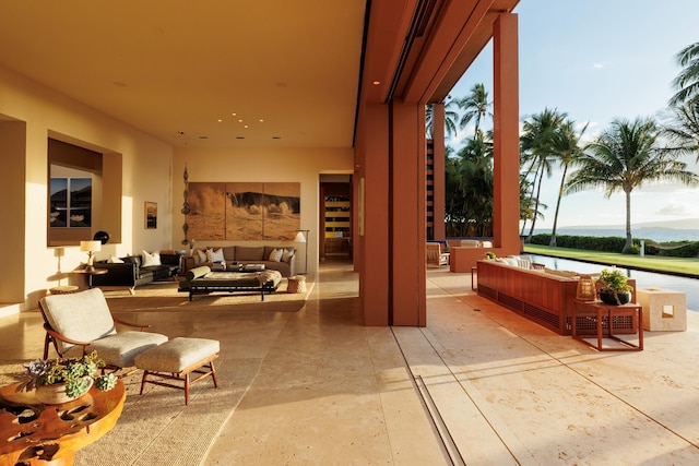 view of patio with outdoor lounge area