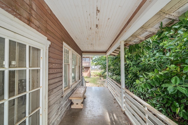 view of patio with covered porch