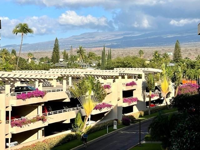 exterior space featuring a mountain view