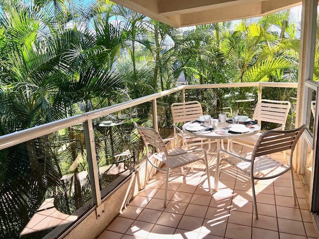 view of balcony