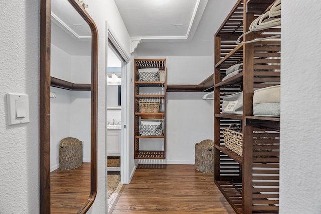 140 Uwapo Rd Unit 9-103, Kihei, HI 96753 - walk in closet with wood finished floors and a sink