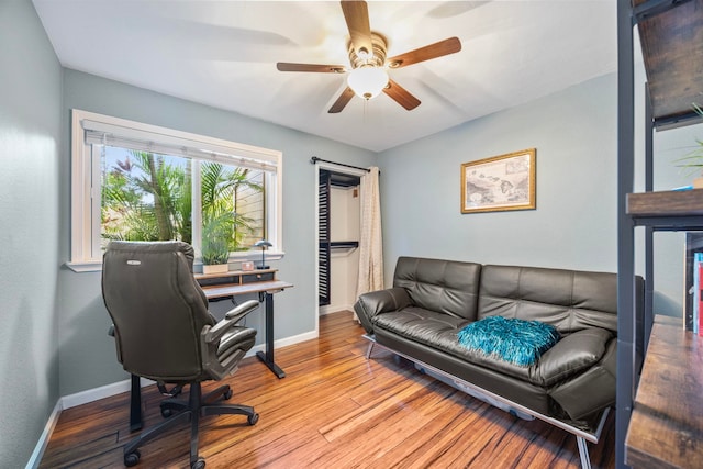 140 Uwapo Rd Unit 9-103, Kihei, HI 96753 - office space featuring wood finished floors and ceiling fan