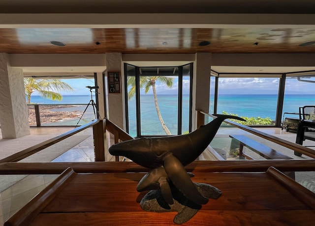5163 Lower Honoapiilani Rd, Lahaina, HI 96761 - sunroom / solarium featuring a water view