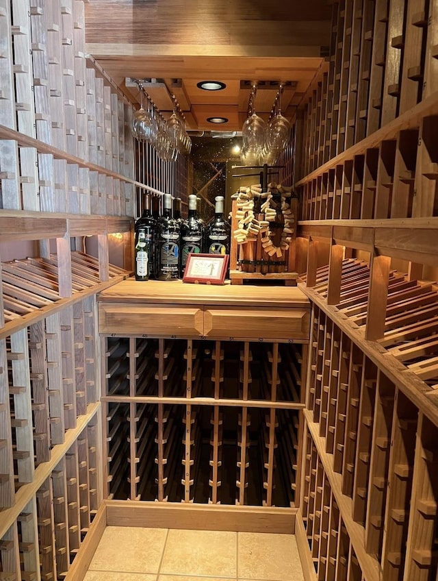 5163 Lower Honoapiilani Rd, Lahaina, HI 96761 - wine room with tile patterned flooring