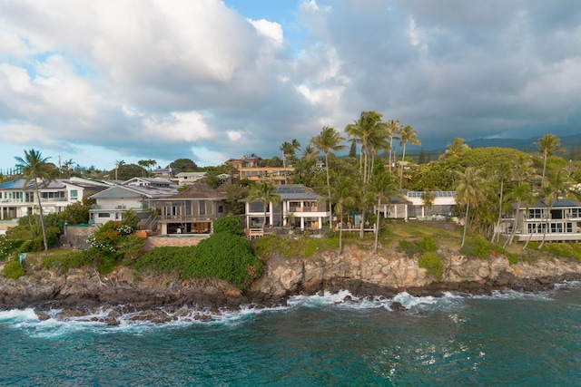 5163 Lower Honoapiilani Rd, Lahaina, HI 96761 - rear view of house with a water view and a residential view