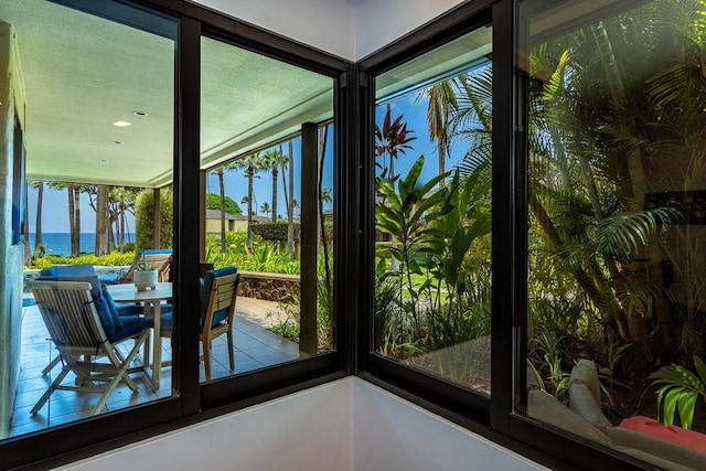 3600 Wailea Alanui Dr Unit 1101, Kihei, HI 96753 - sunroom / solarium with a water view and healthy amount of natural light