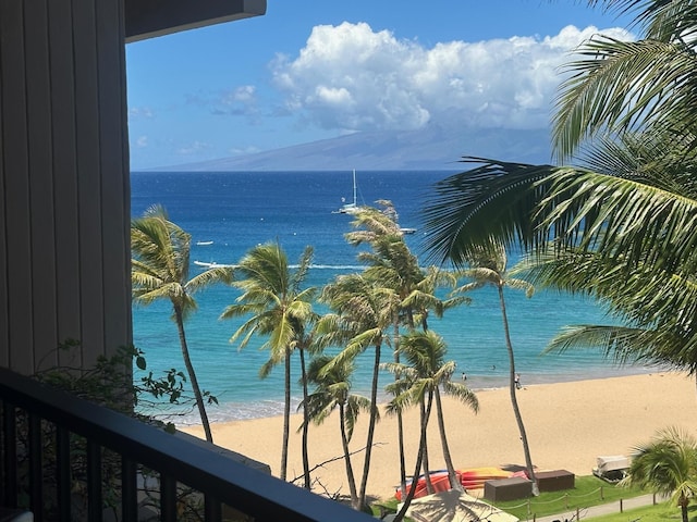 50 Nohea Kai Dr Unit 1-703, Lahaina, HI 96761 - water view featuring nearby beach