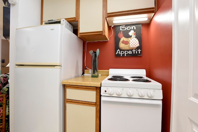 kitchen with white appliances