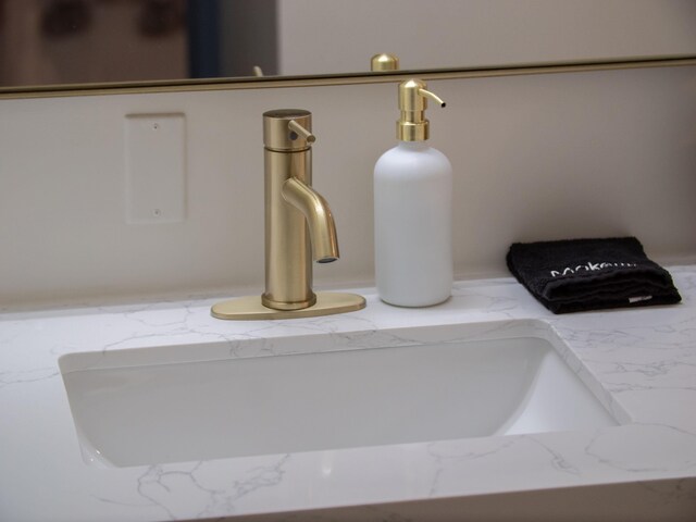 interior details featuring a sink