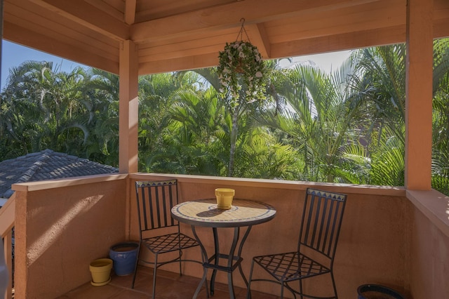 view of balcony