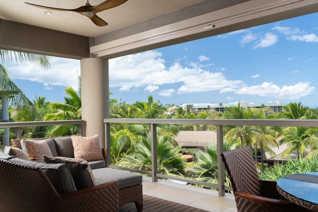 93 Makakehau St Unit G5, Kihei, HI 96753 - balcony with ceiling fan