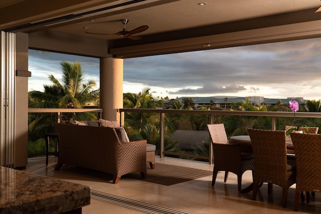 93 Makakehau St Unit G5, Kihei, HI 96753 - wooden terrace featuring ceiling fan