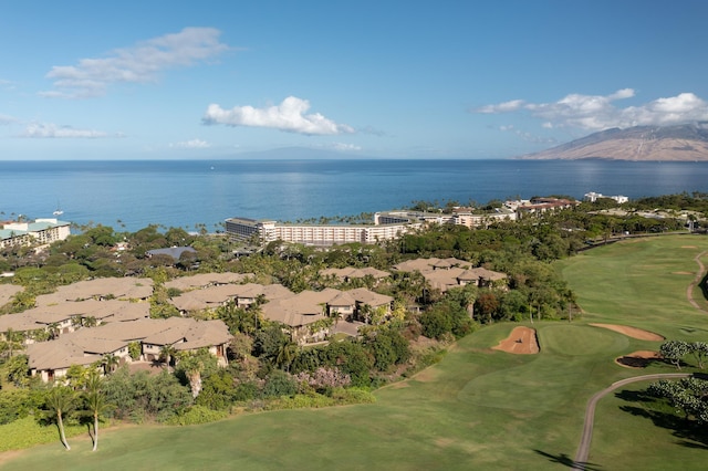 93 Makakehau St Unit G5, Kihei, HI 96753 - aerial view of a golf club and a water and mountain view