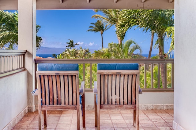 view of balcony