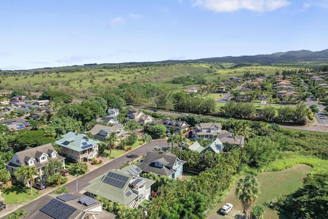 bird's eye view with a residential view