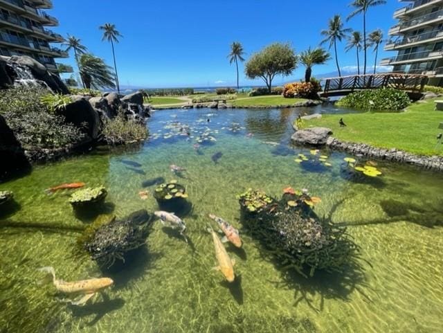 view of water feature