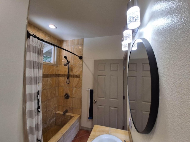 55 Palulu Way Unit A, Haiku, HI 96708 - full bathroom with tile patterned floors and tiled shower / bath combo