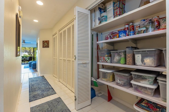 view of pantry