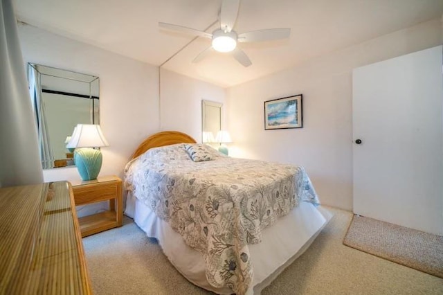 190 Hauoli St Unit 220, Wailuku, HI 96793 - bedroom with carpet flooring and a ceiling fan
