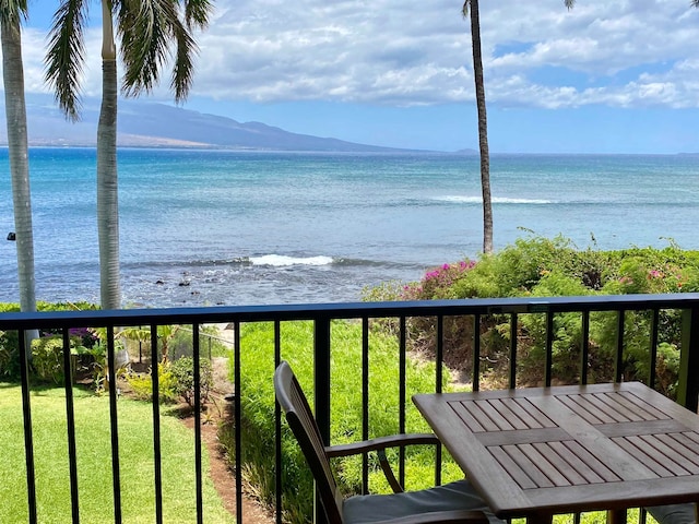 water view featuring a mountain view