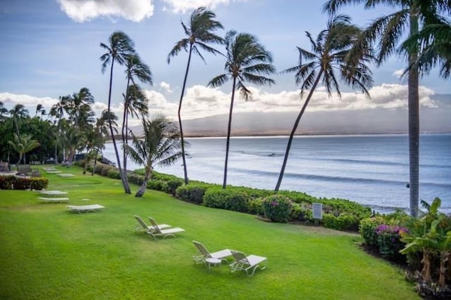 190 Hauoli St Unit 220, Wailuku, HI 96793 - surrounding community featuring a lawn and a water view