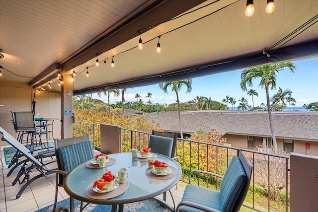 2661 Kekaa Dr Unit L-202, Lahaina, HI 96761 - balcony with outdoor dining area