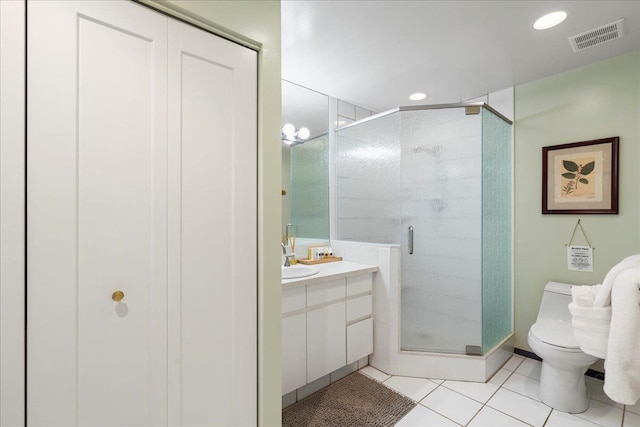 2661 Kekaa Dr Unit L-202, Lahaina, HI 96761 - full bath featuring toilet, vanity, a stall shower, and tile patterned floors