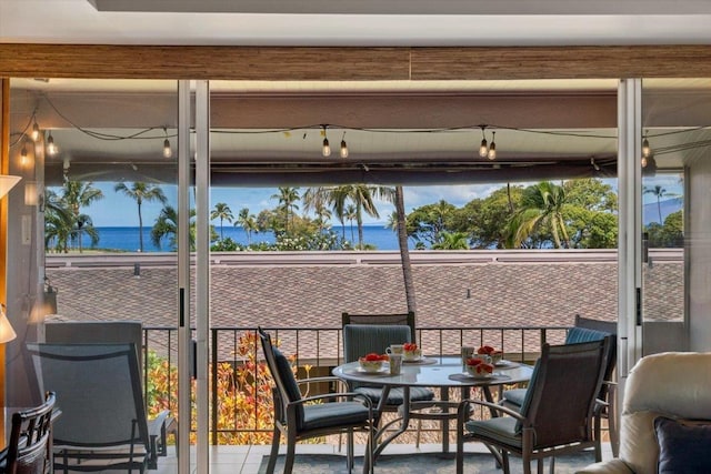 2661 Kekaa Dr Unit L-202, Lahaina, HI 96761 - sunroom / solarium with a water view