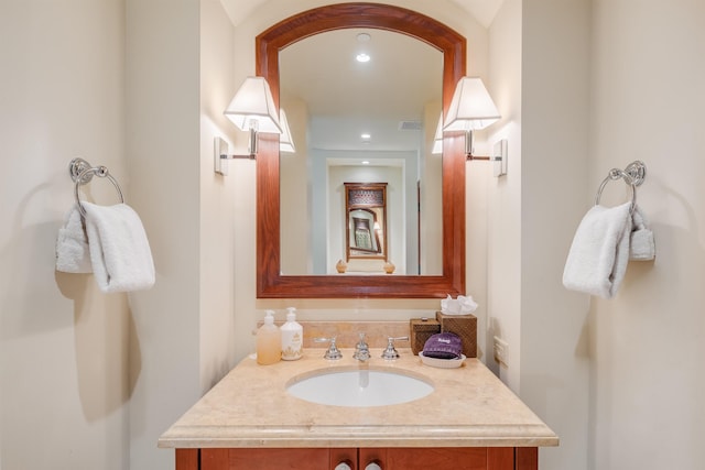 bathroom with vanity