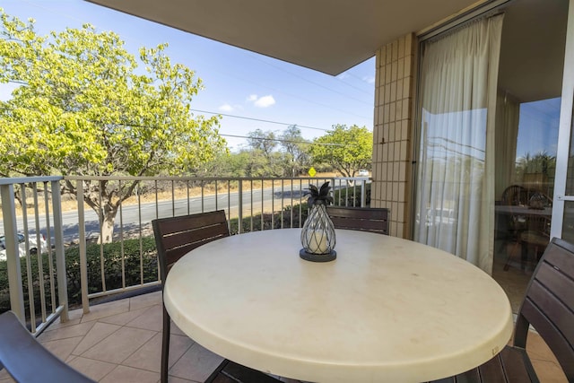 view of balcony