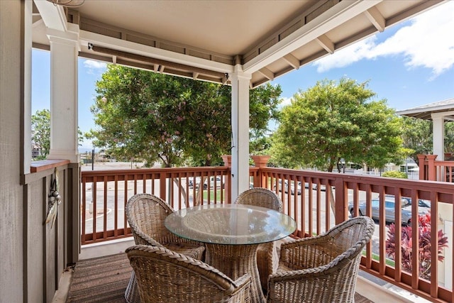 view of wooden terrace